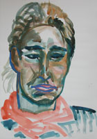 Stana 07, Portrait, Pastell